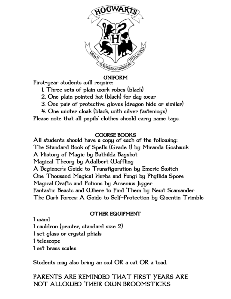 Create coustom harry potter hogwarts acceptance letter by